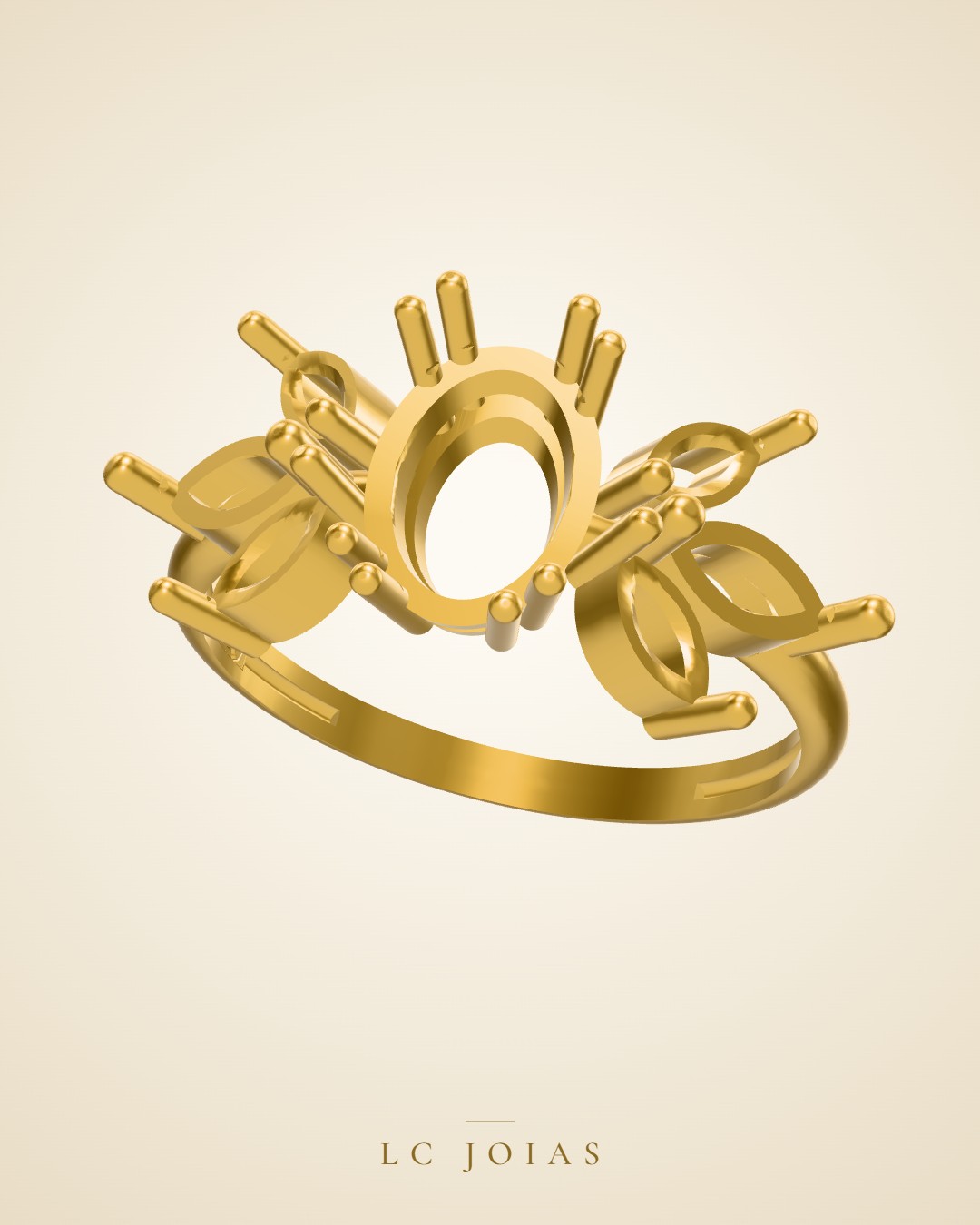 Anel 8353 an em ouro