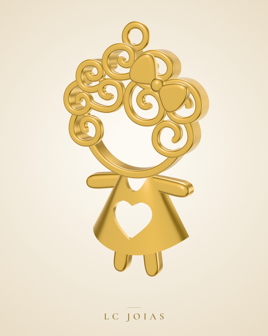Pingente 1831 pg ma em ouro