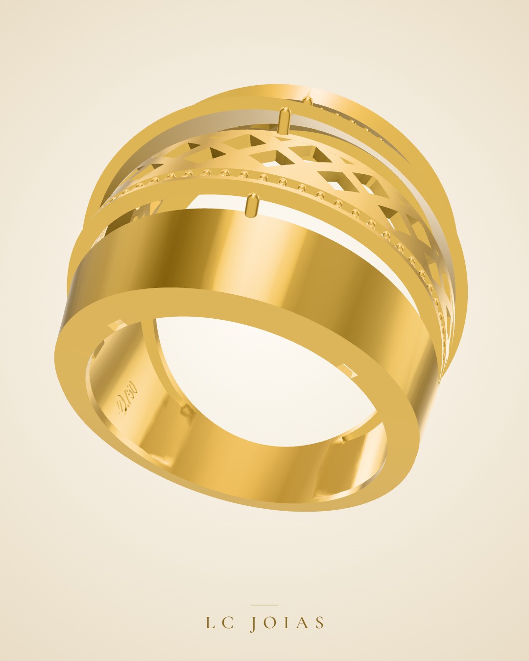 Anel 6268an em ouro