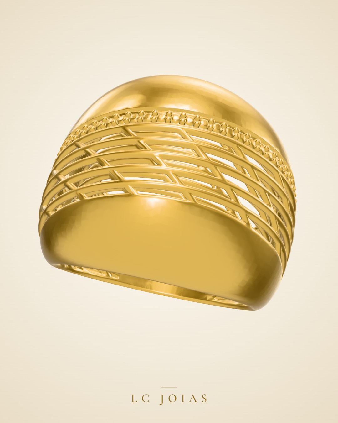 Anel 8357 an ok em ouro