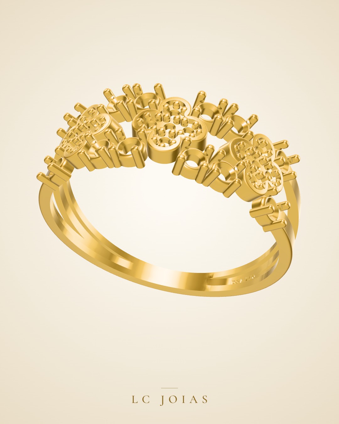 Anel 901an em ouro