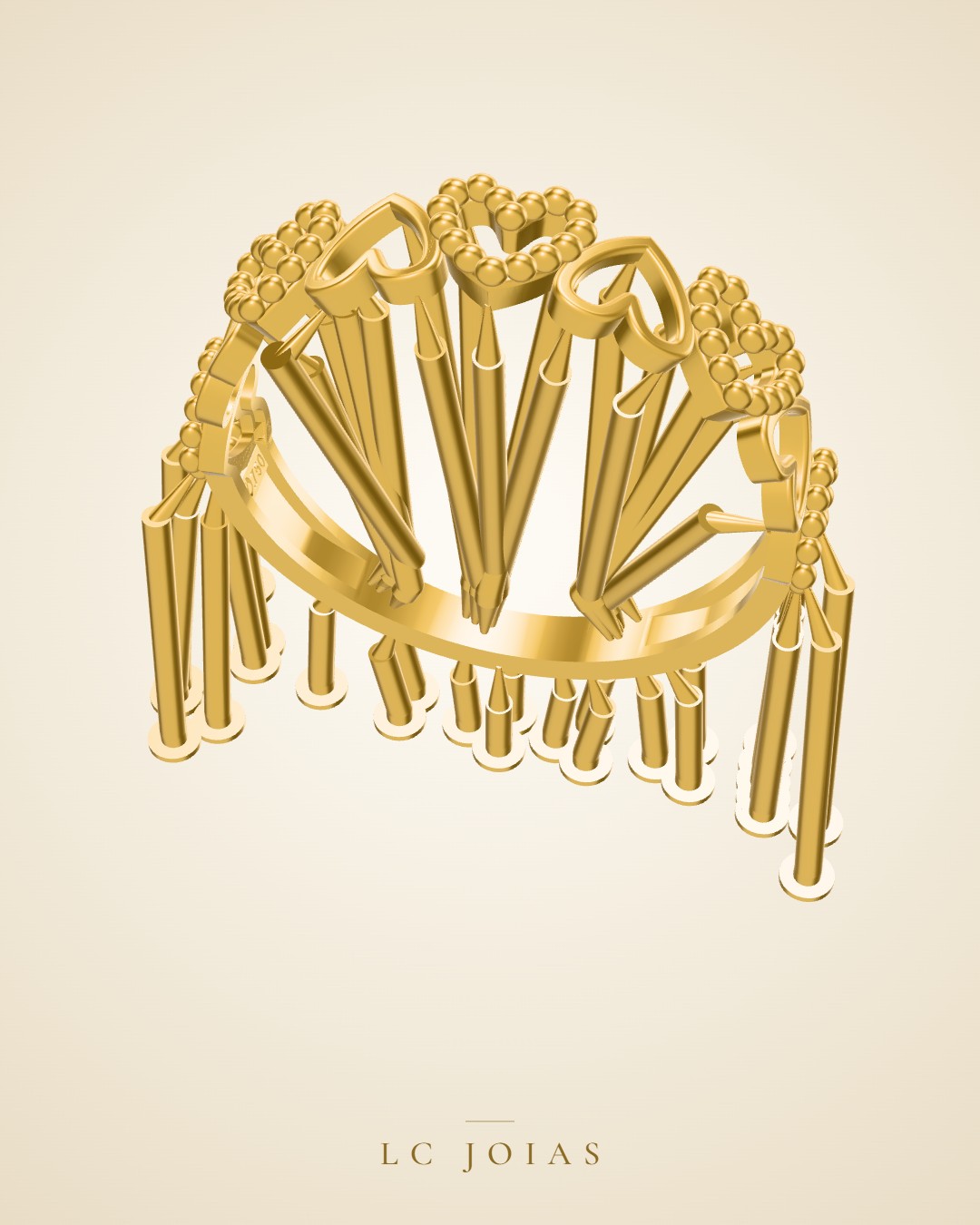 Anel 1629 an em ouro