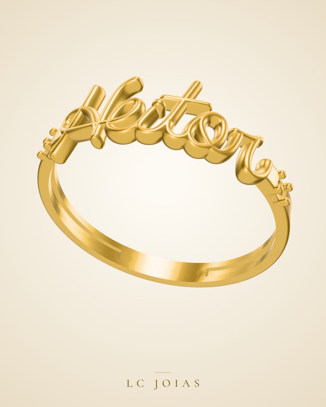 Anel 2124 an em ouro