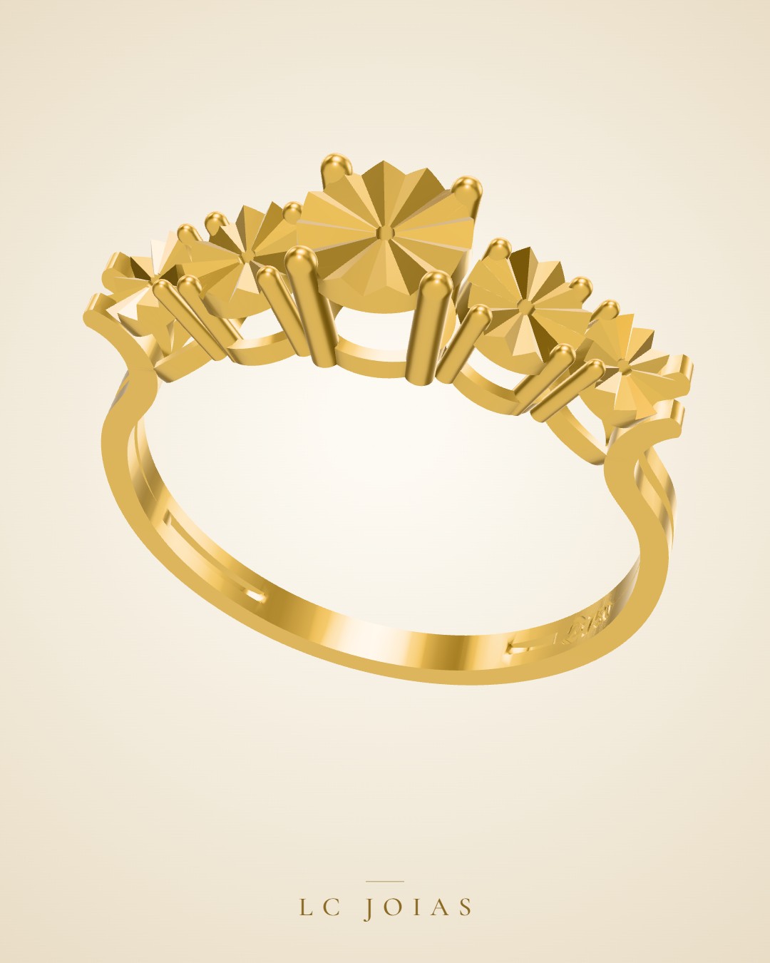 Anel 6248 an em ouro