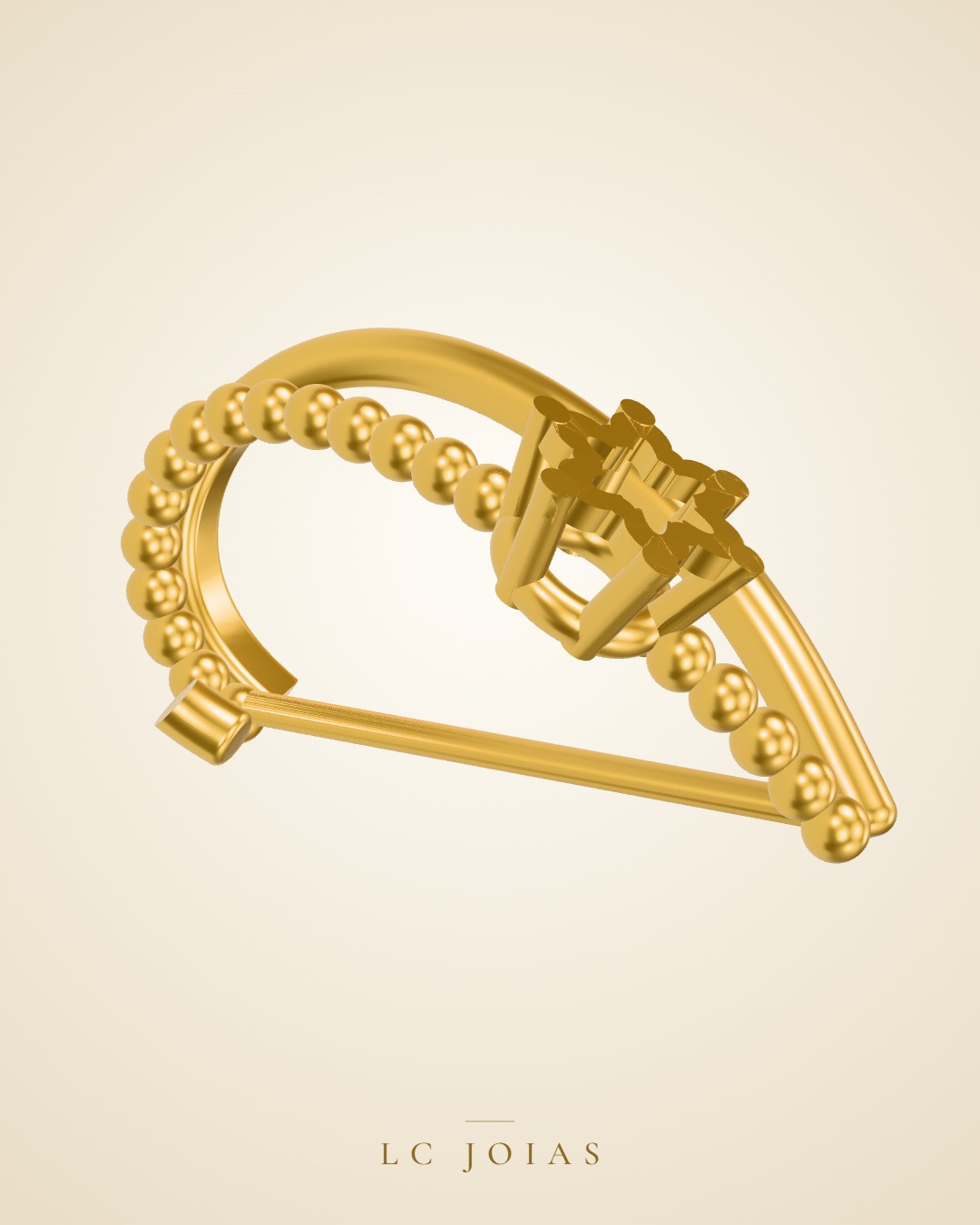 Brinco 7904 br espelhar em ouro