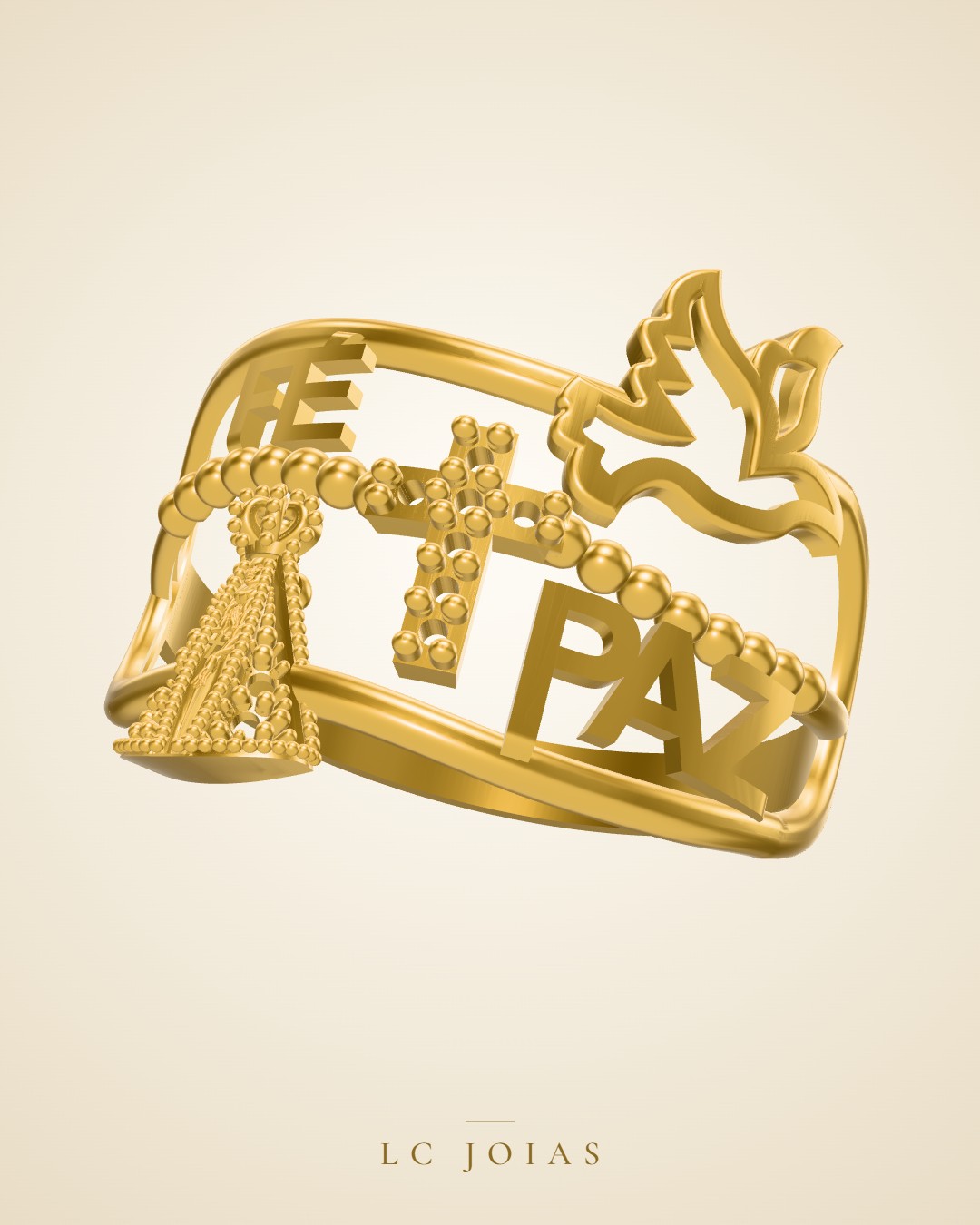 Anel d 0020 an 20 s em ouro