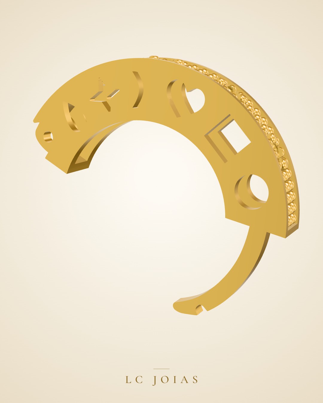 Brinco mirrored copy of 7113 br m em ouro