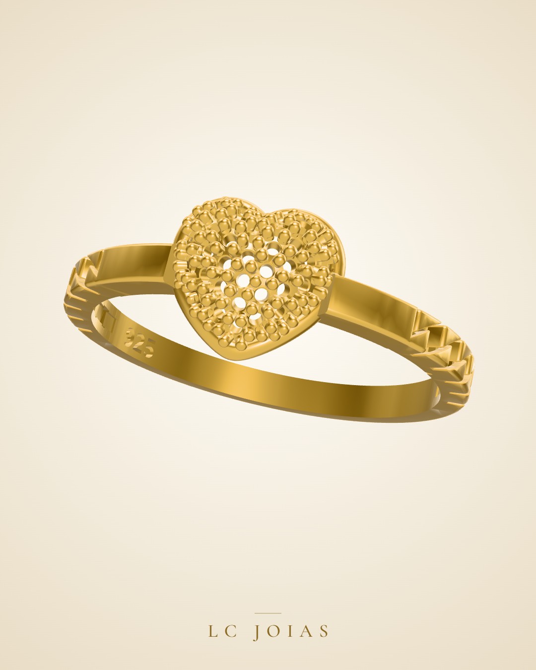Anel ag 2363 an em ouro