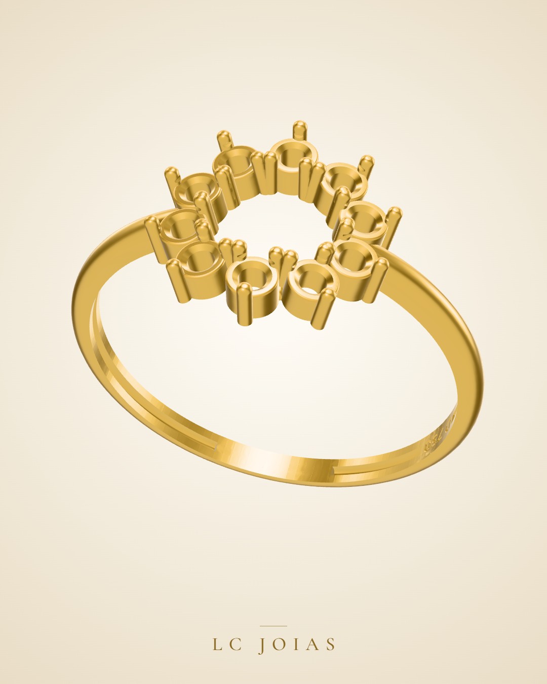 Anel 8686 an em ouro