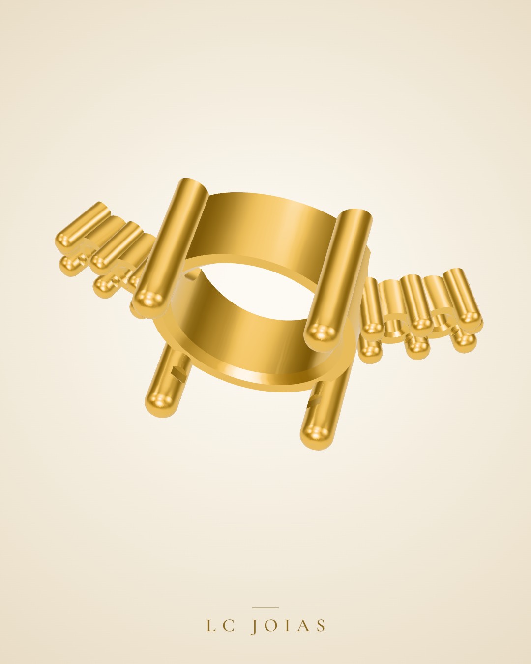 Anel 2168 z an em ouro
