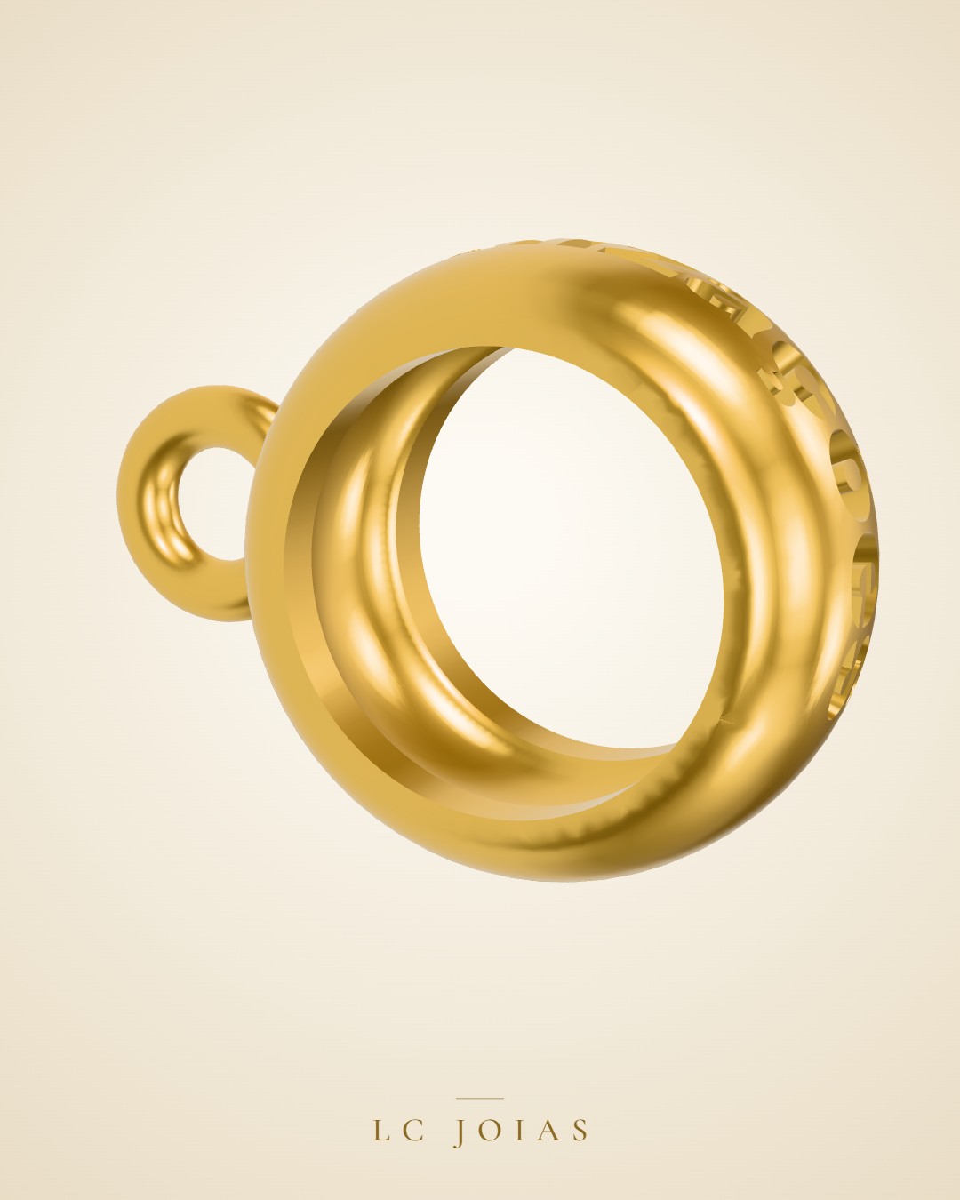 Brinco 751 argola em ouro