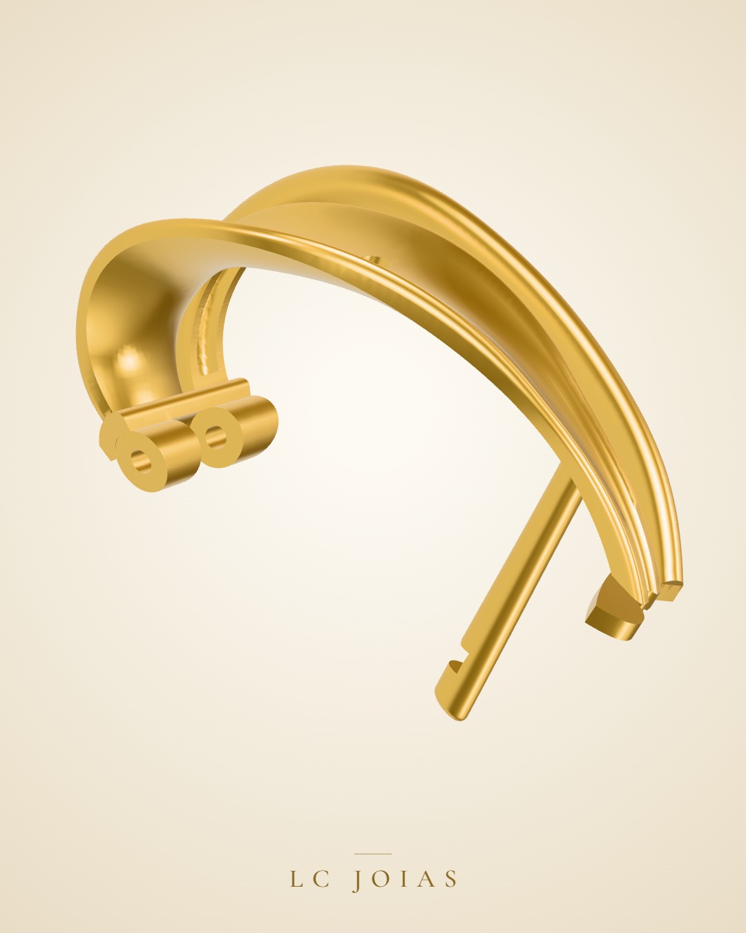 Brinco 8332 br espelhar em ouro