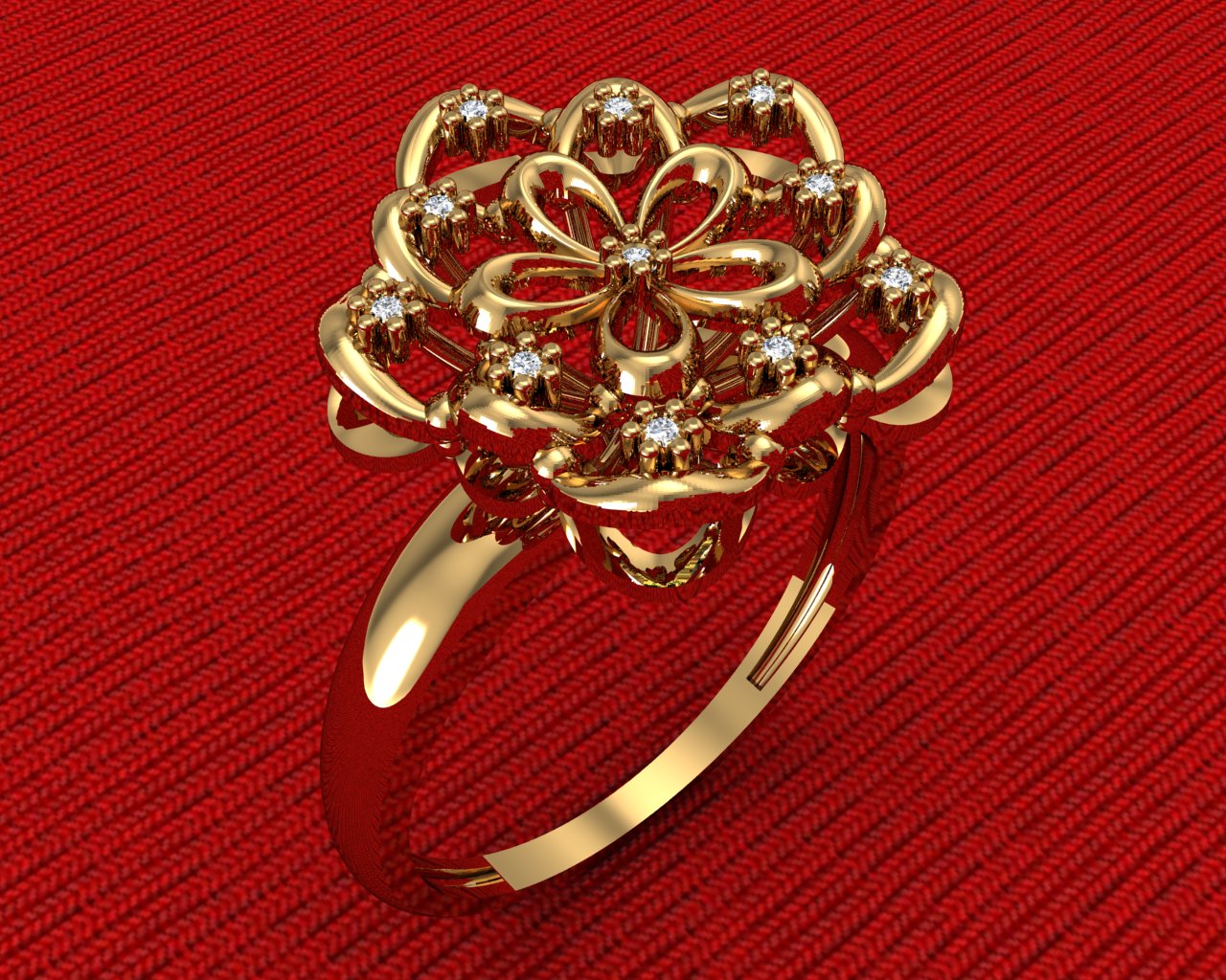 Anel 3641 anel em ouro