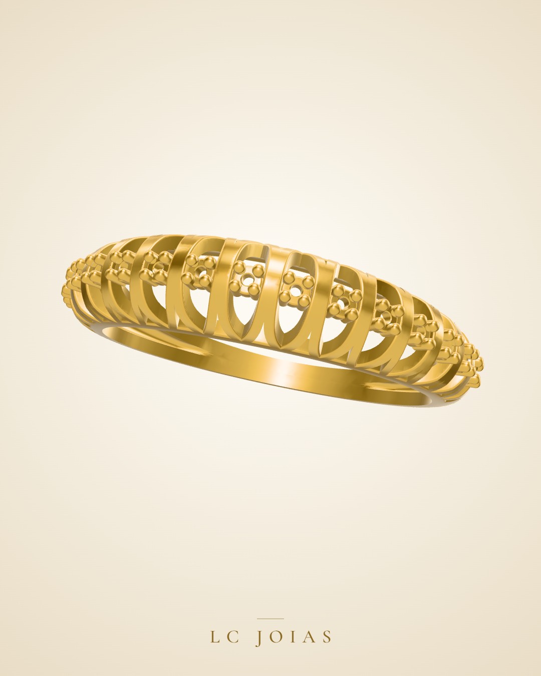 Anel 020 an em ouro