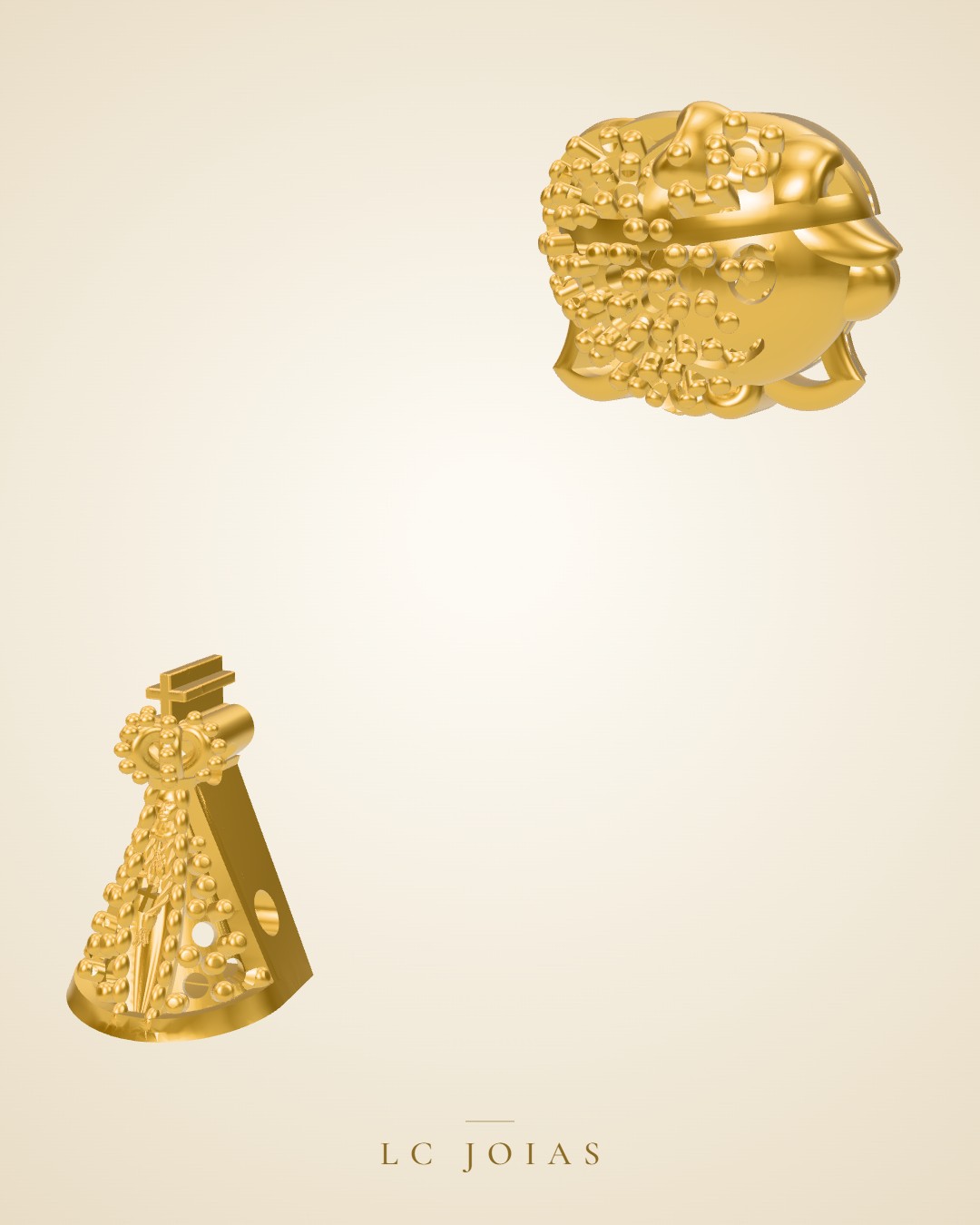 Pingente 6548 pg em ouro