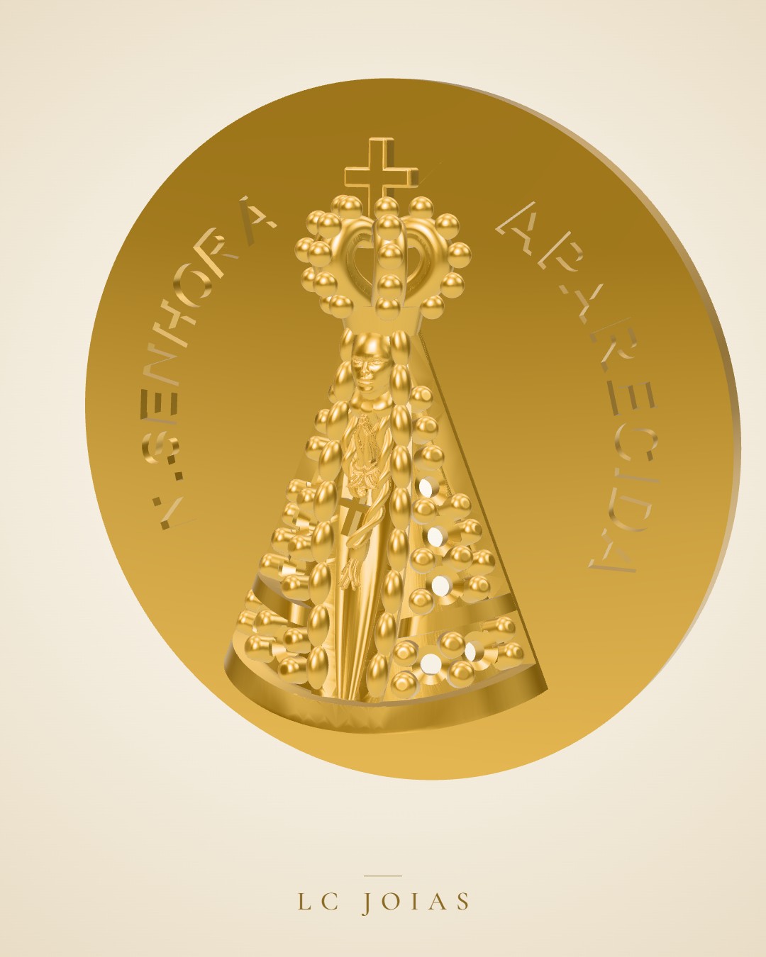 Pingente 914 pg em ouro