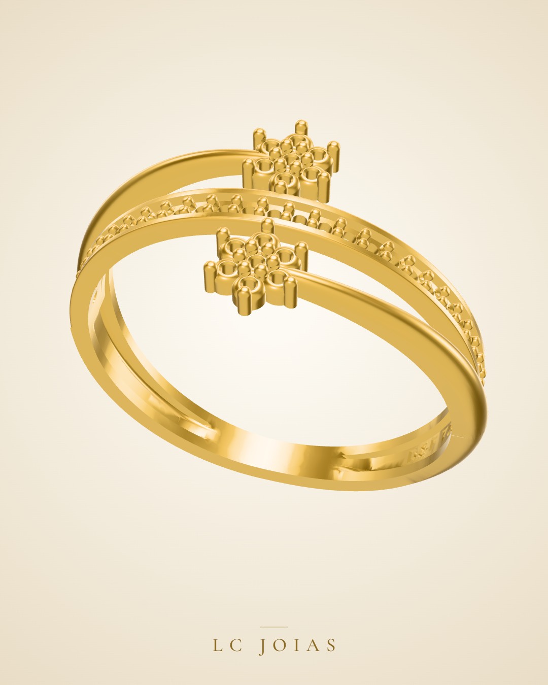 Anel 615 an em ouro