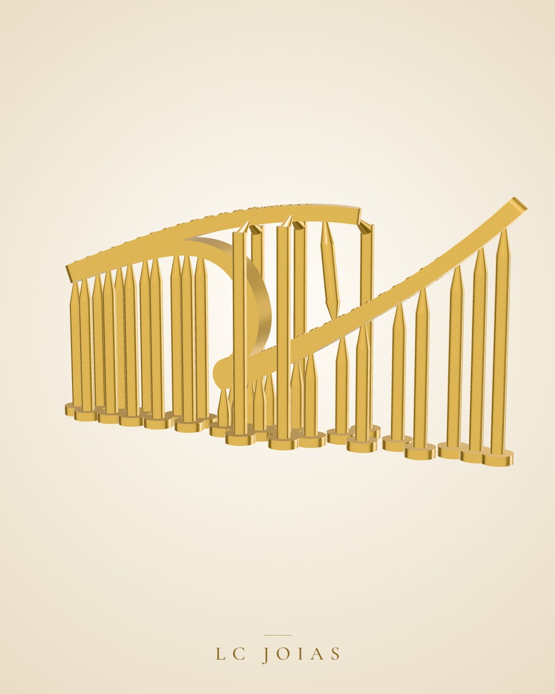 Brinco 7376 br em ouro