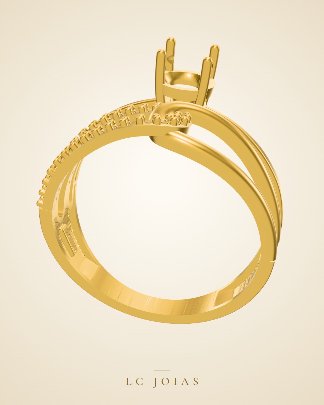 Anel 1235 z an em ouro