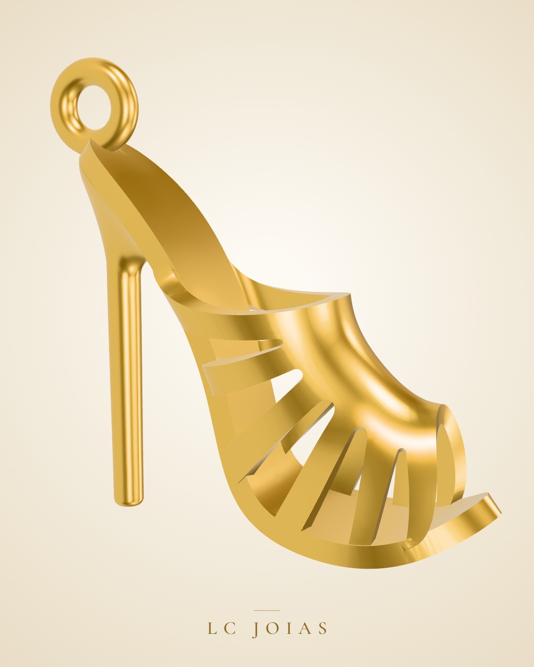Berloque 861 ber em ouro
