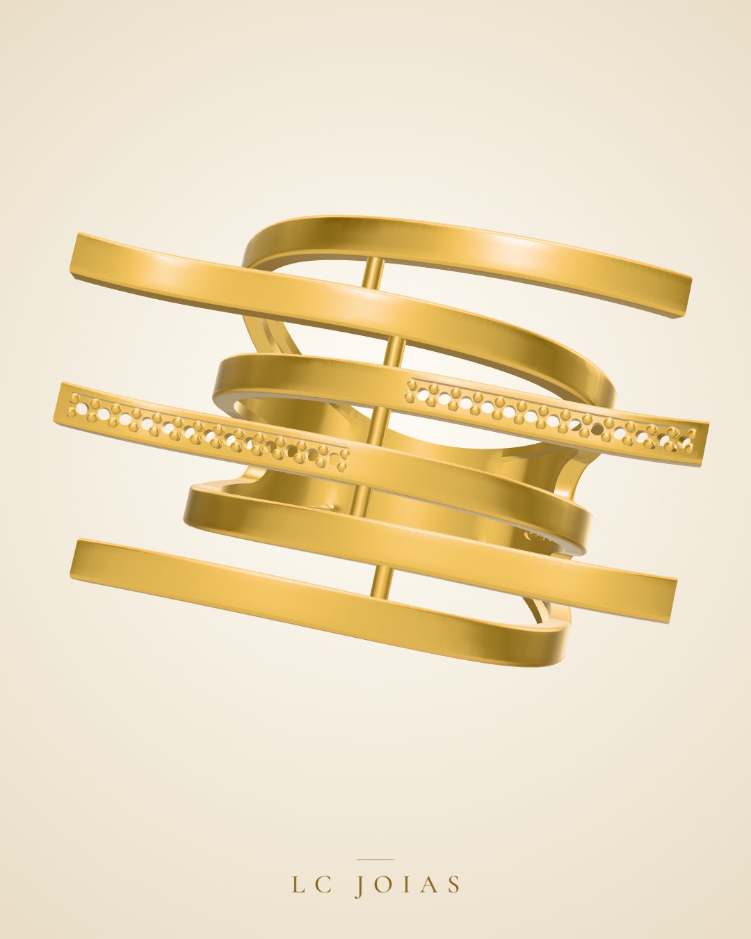 Anel 7611an(2) em ouro