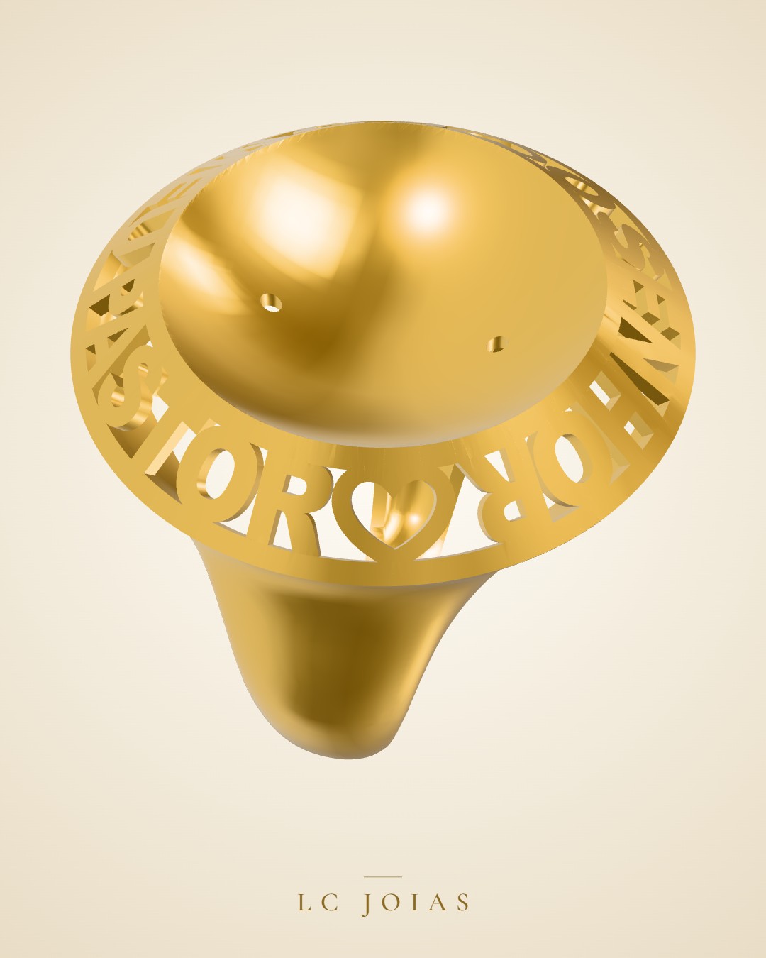 Anel 7009an em ouro