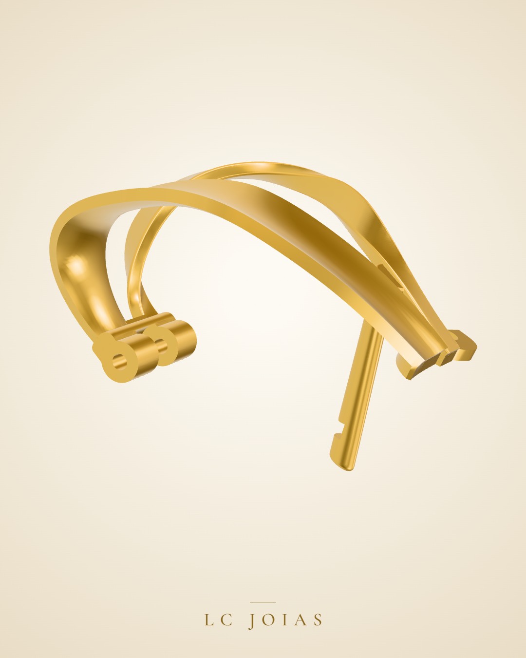 Brinco 8334 br espelhar em ouro