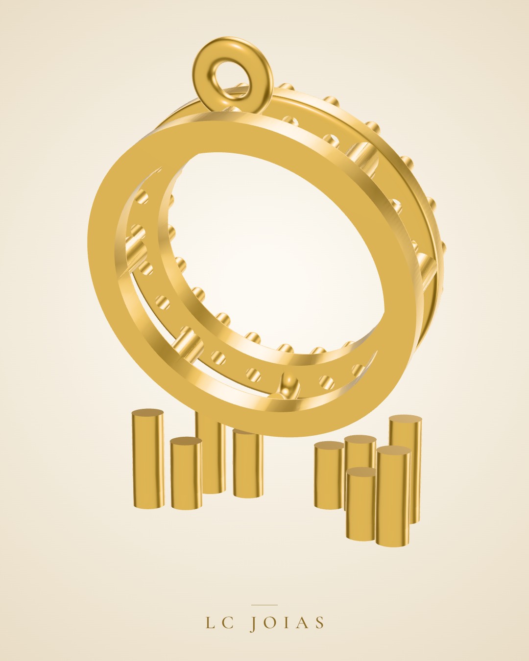 Brinco 7346 br 02 em ouro