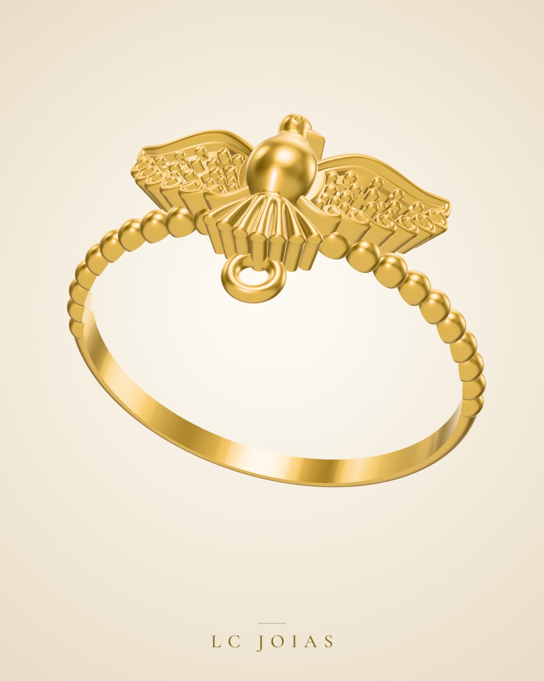Anel 7305 an g em ouro