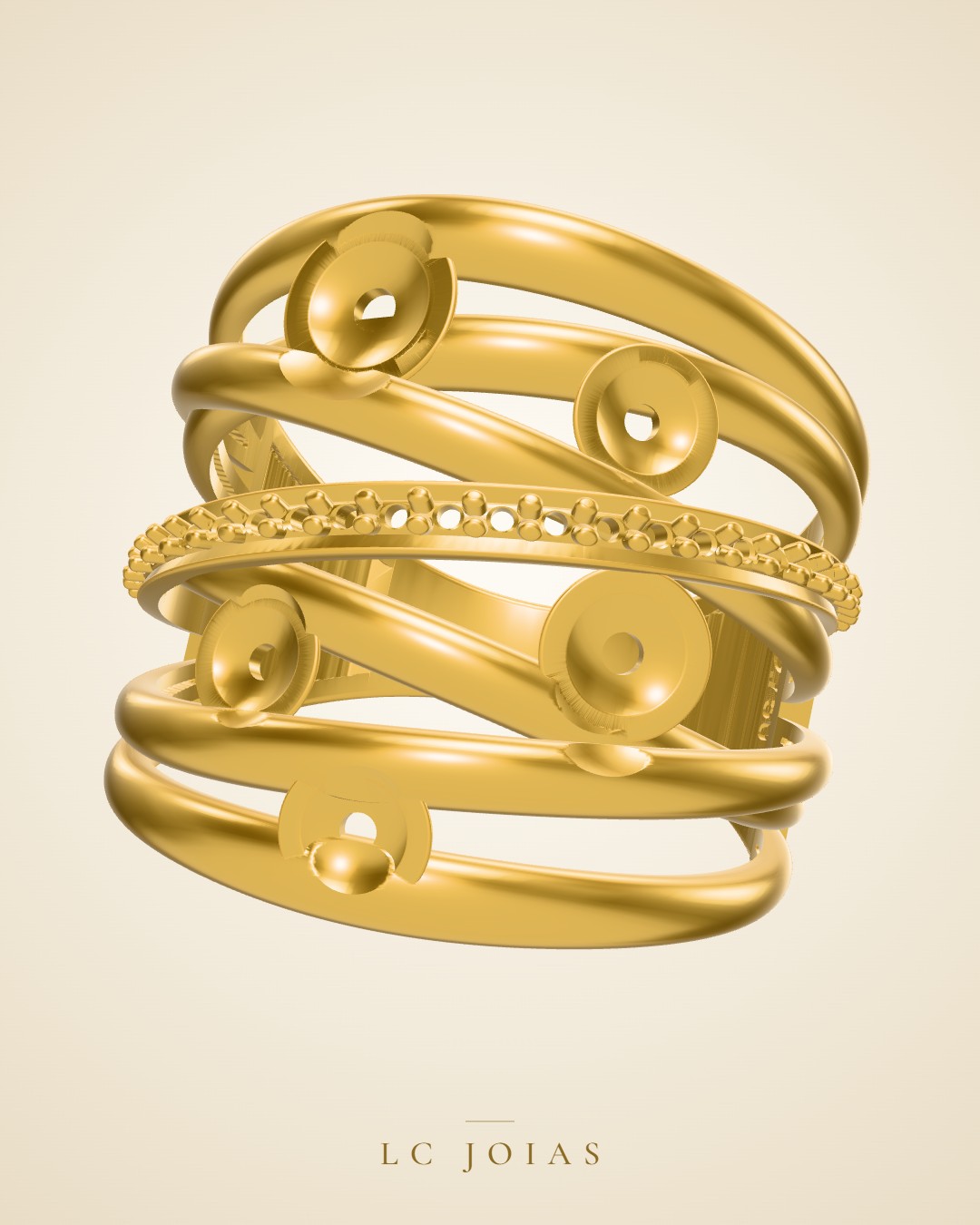 Anel 7528 an em ouro