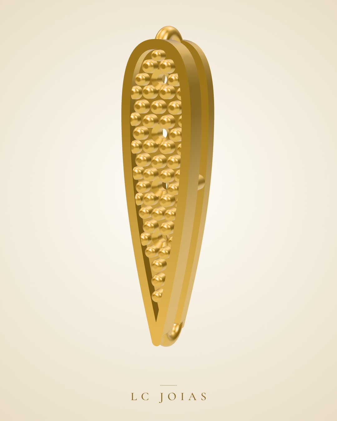 Brinco 7366 br 03 prototipa 2 em ouro