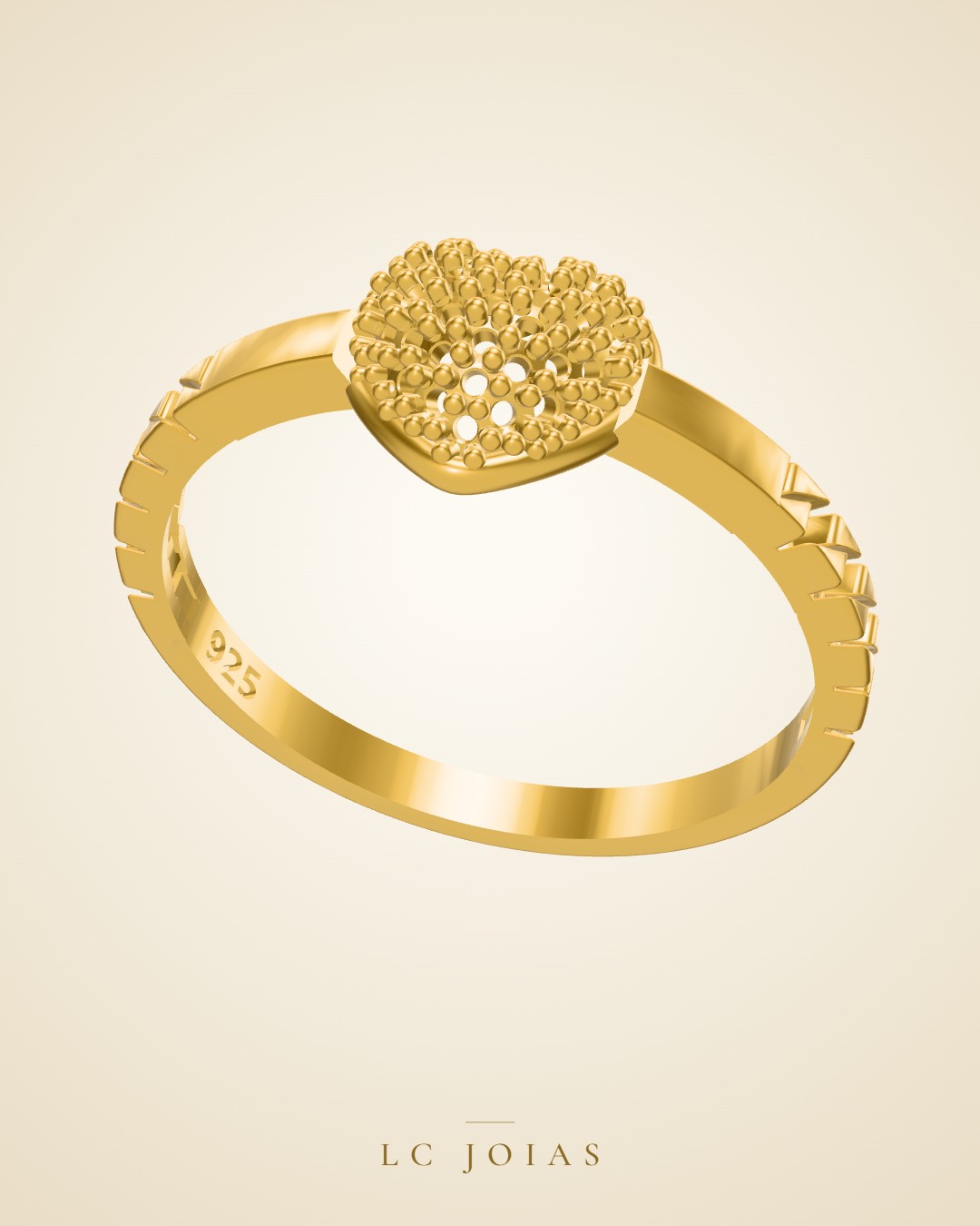 Anel ag 2363 an em ouro