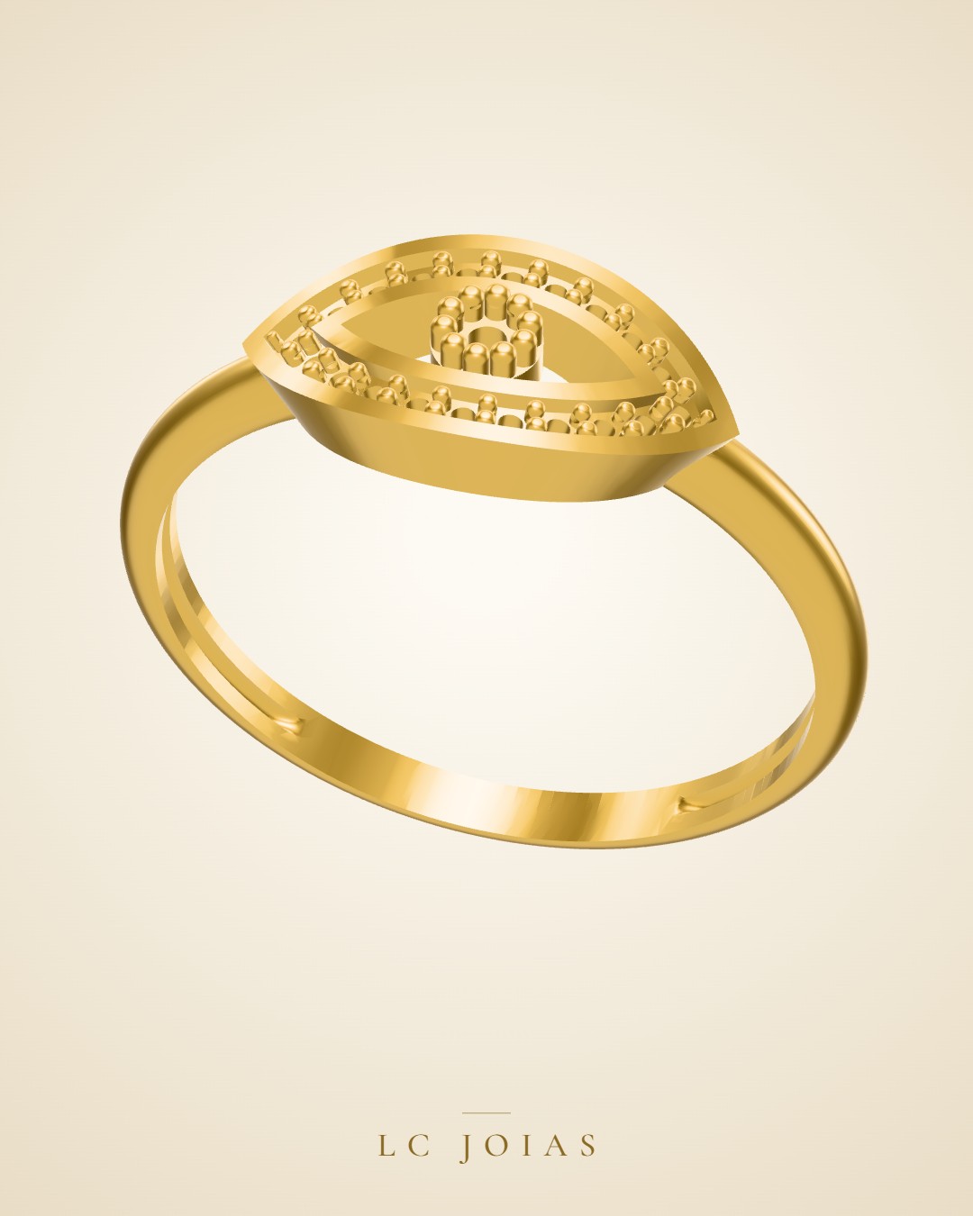 Anel 6430 an em ouro