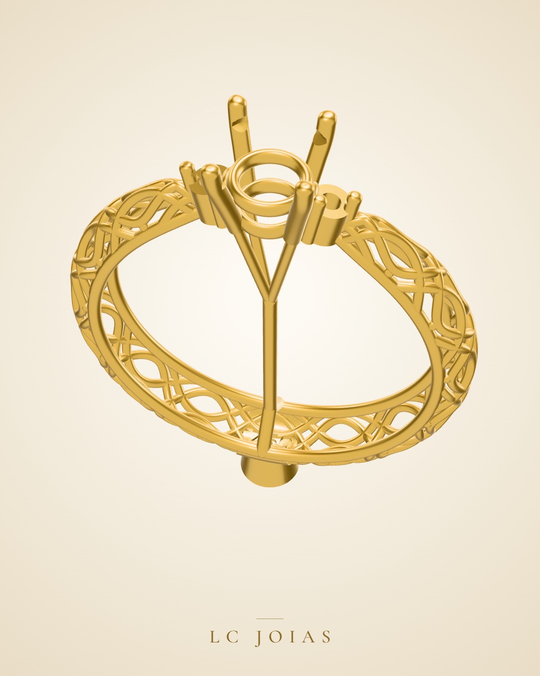 Anel d 0103 an 16 s em ouro