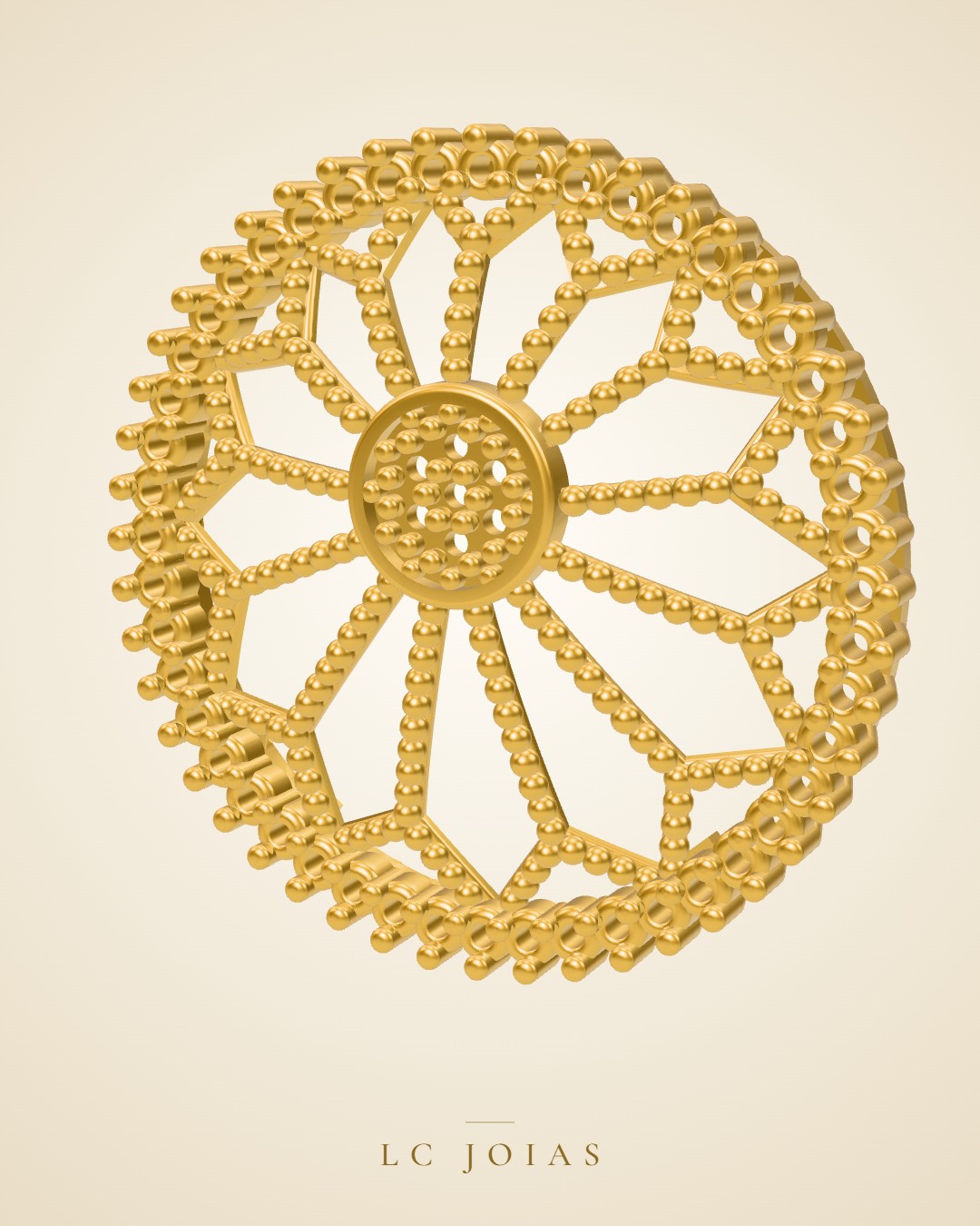 Brinco 7337br em ouro