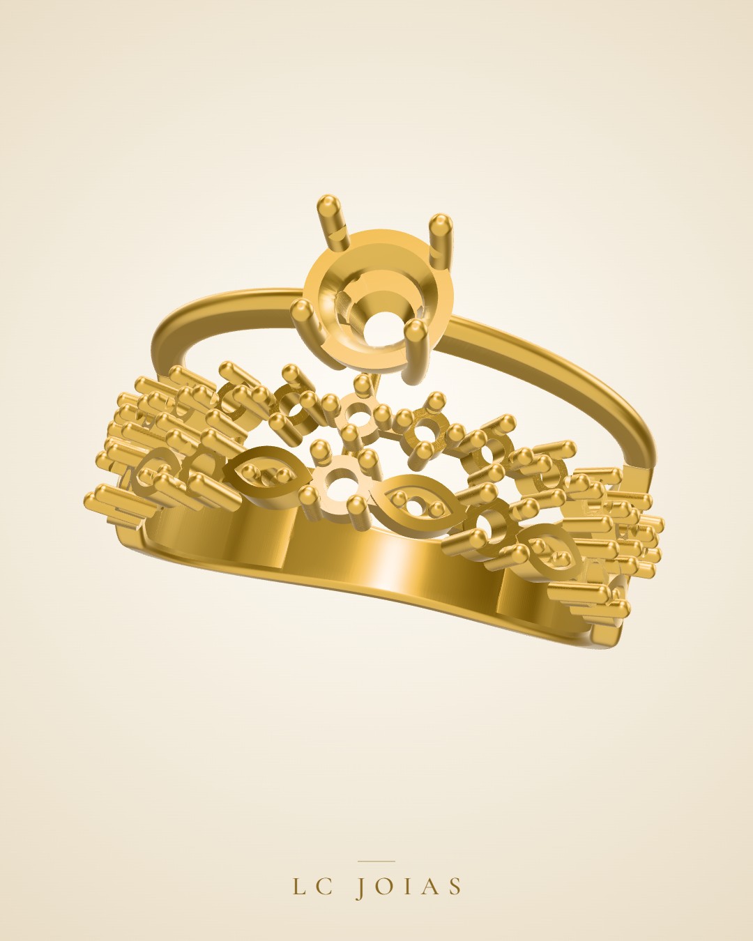 Anel 1245 z an em ouro