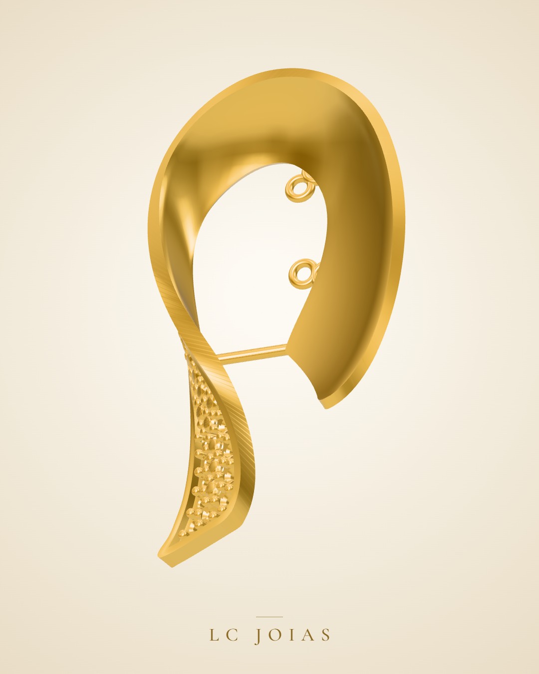 Brinco 7656 br 01 em ouro