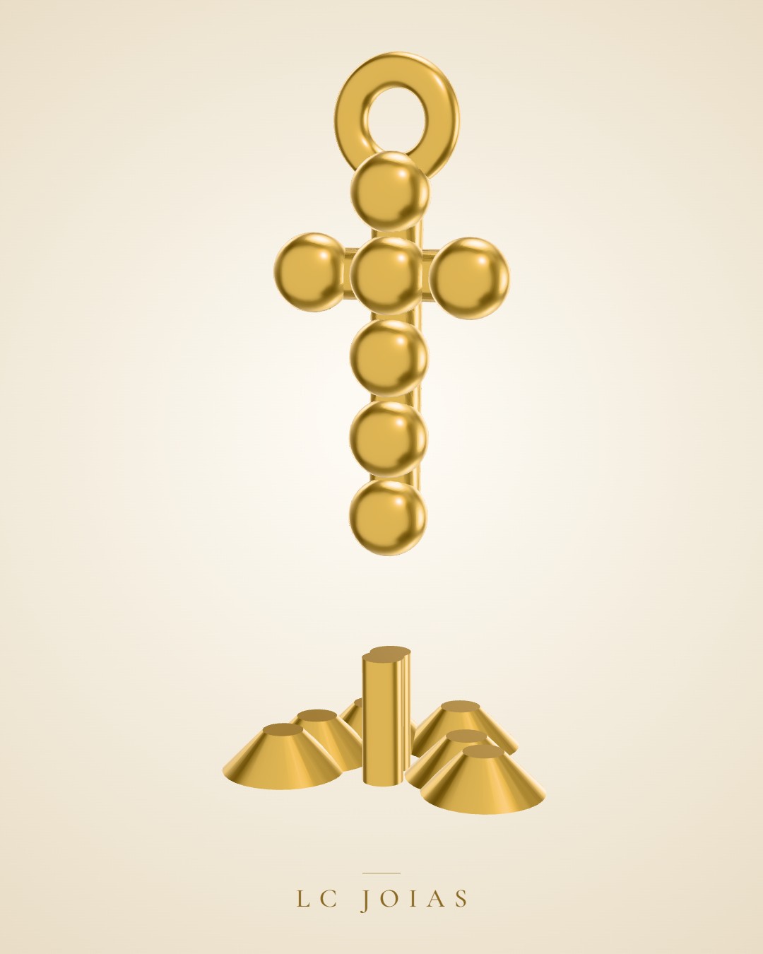 Pingente d 0017 pg apl em ouro
