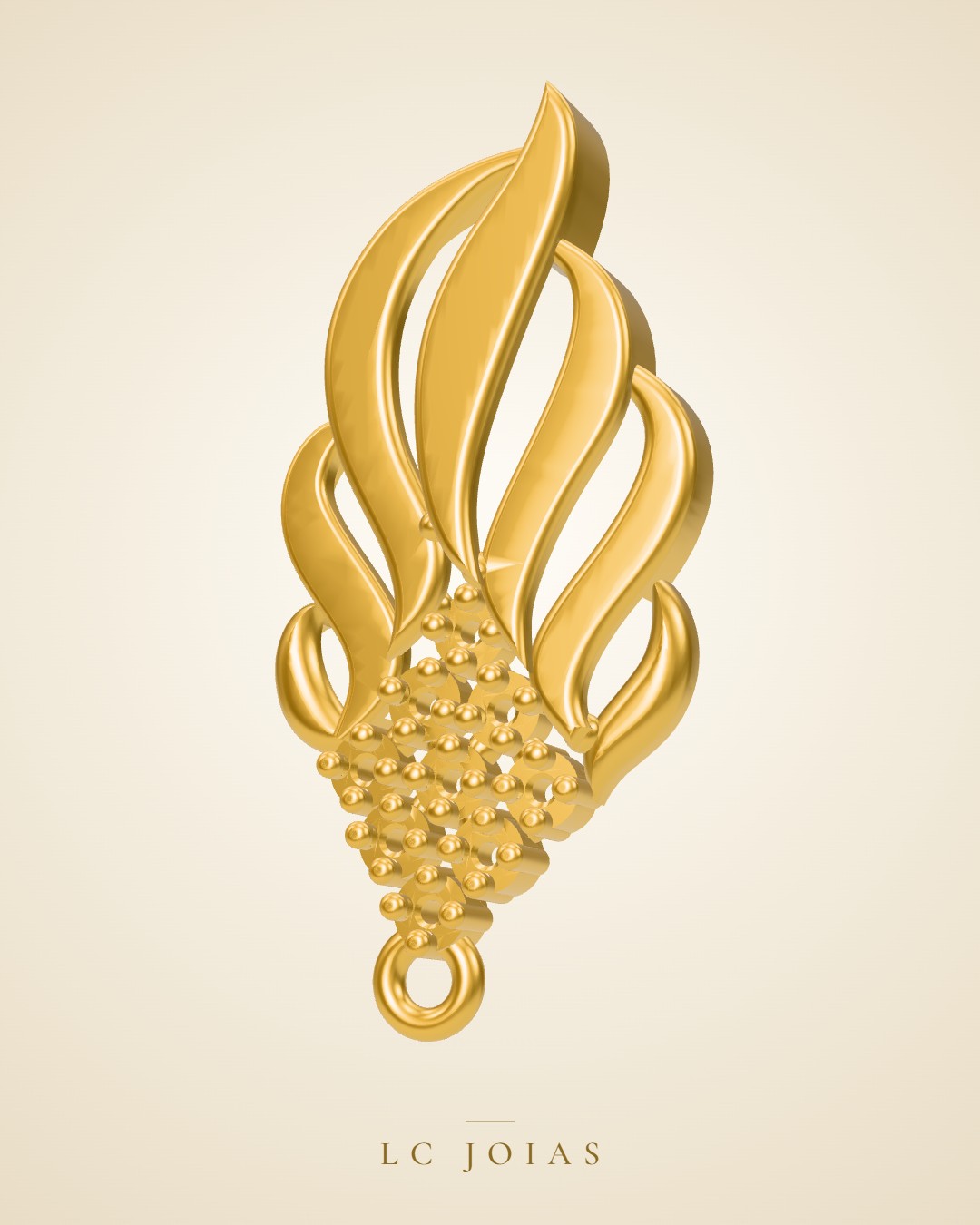 Brinco 7743 br b em ouro