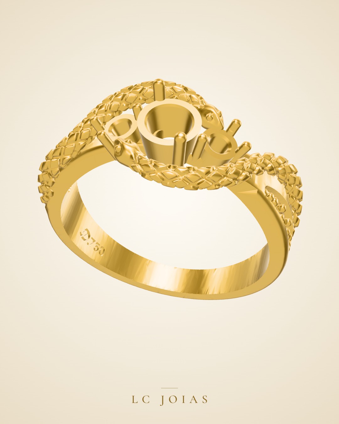 Anel 1766 an em ouro