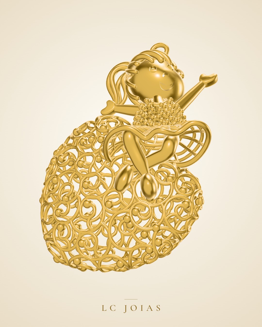 Pingente 8238 pg pd ok em ouro