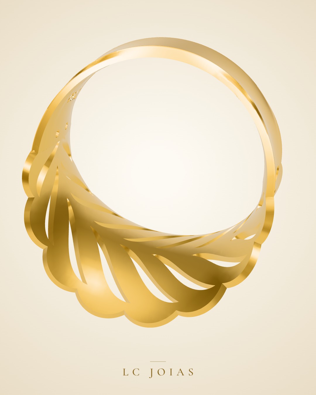 Anel 6239an em ouro