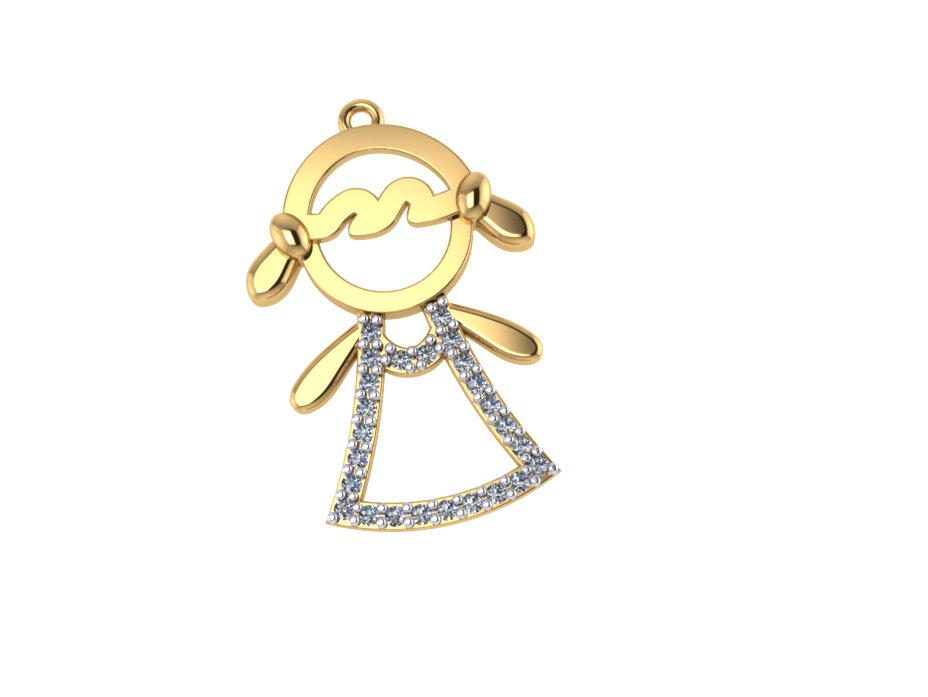 Pingente 950 pg em ouro