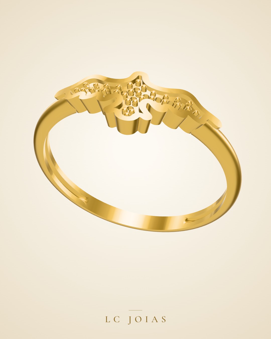 Anel 6425 an em ouro