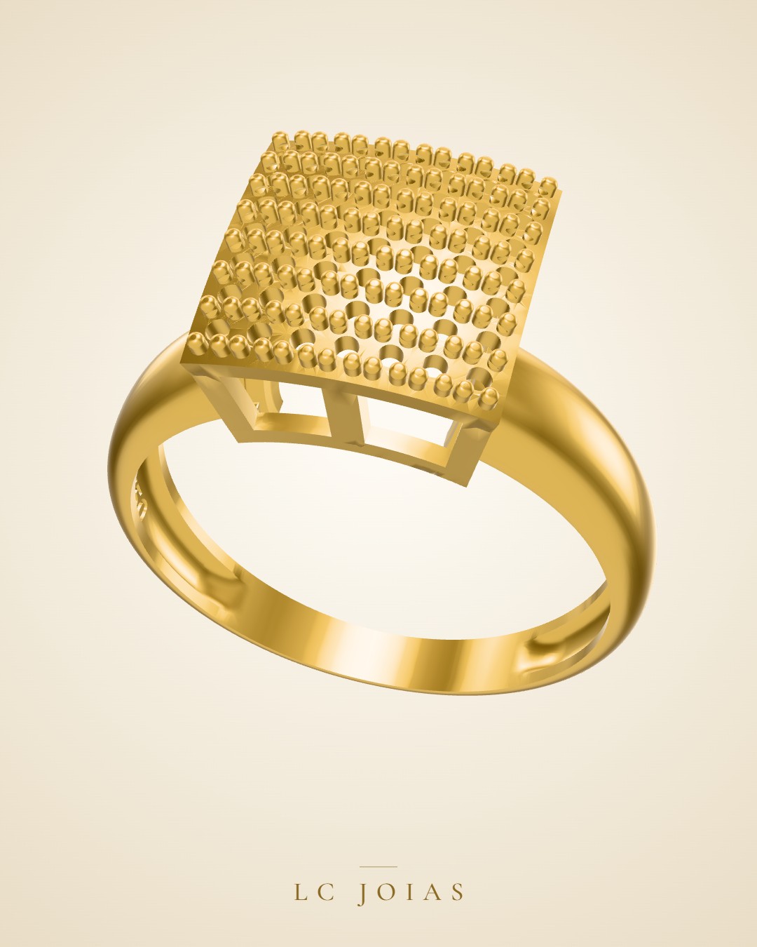 Anel 524 an novo em ouro
