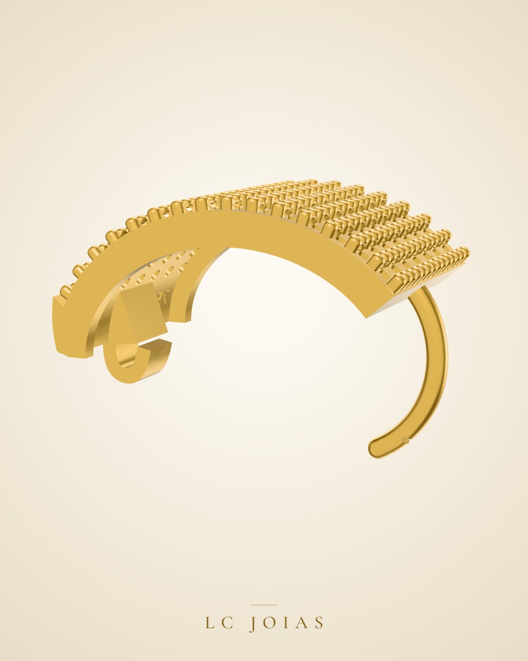 Brinco mirrored copy of 571 br em ouro