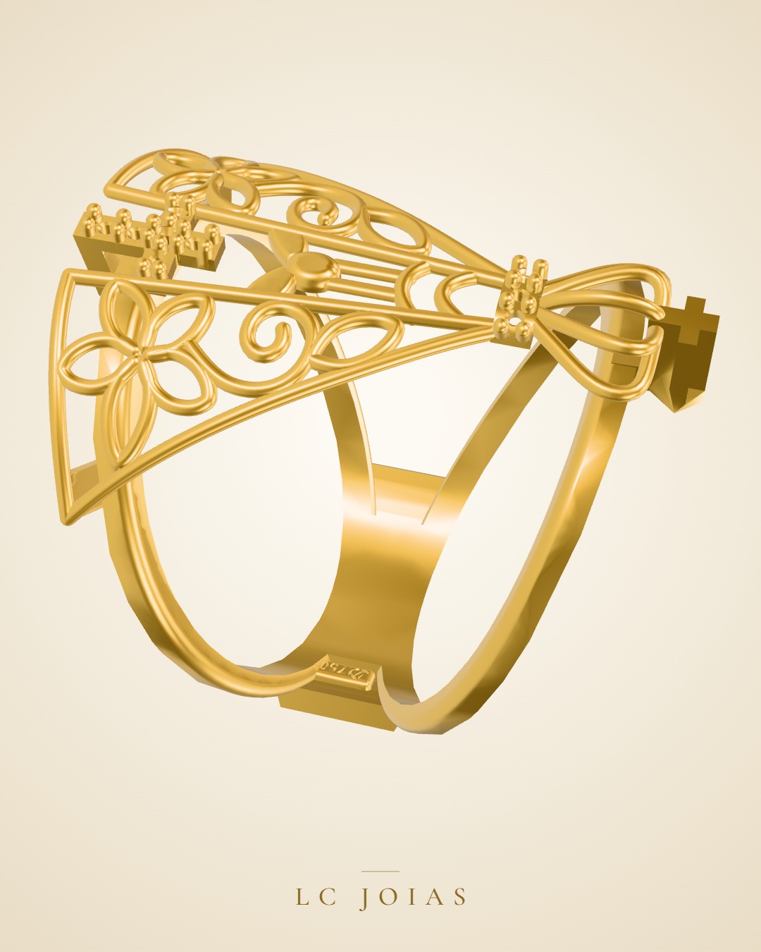 Anel 8202 an conserto em ouro