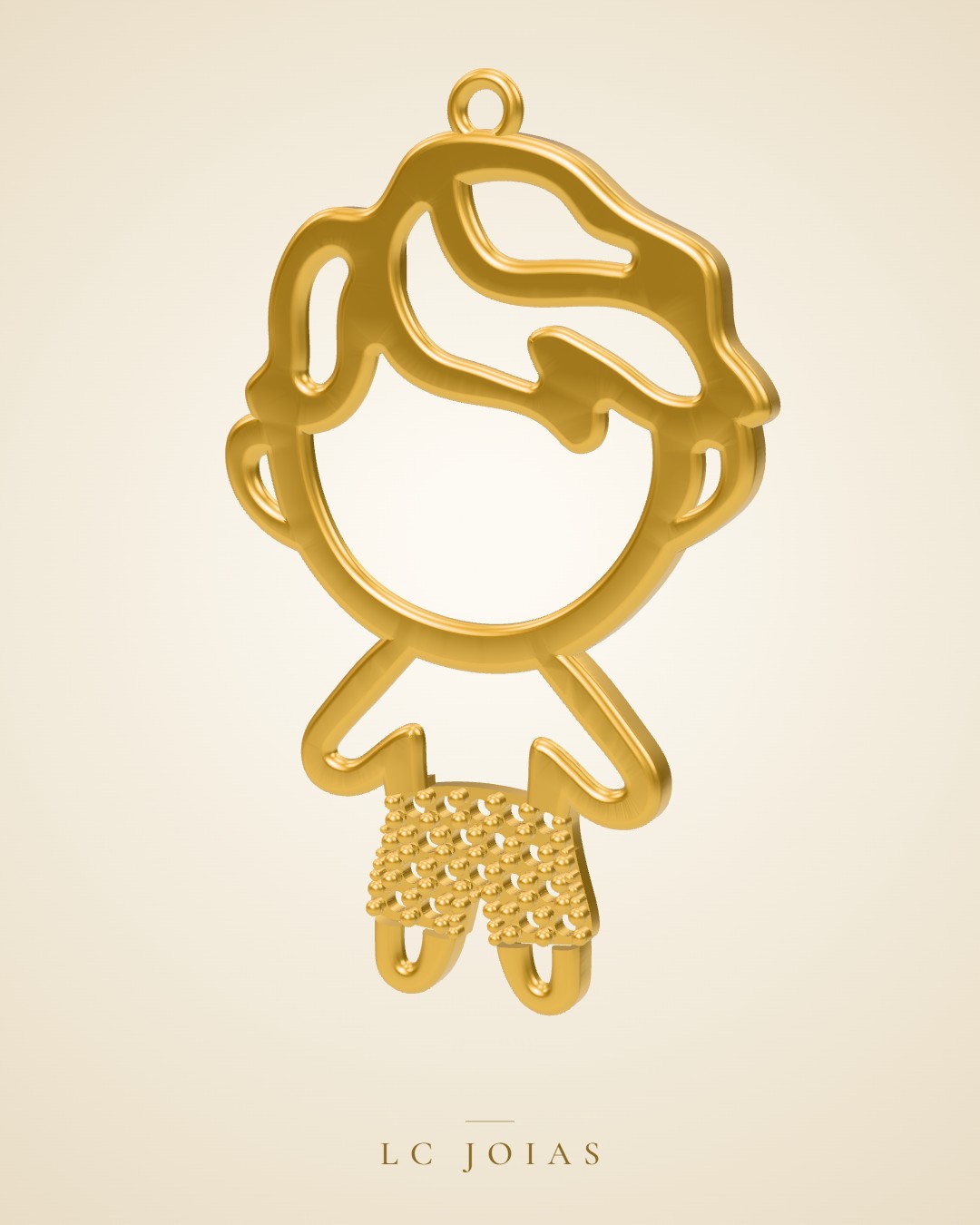 Pingente 8 - pg mo em ouro