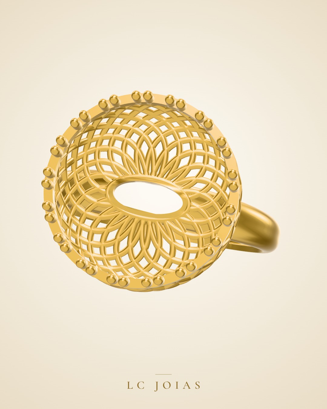Anel 7963 an em ouro