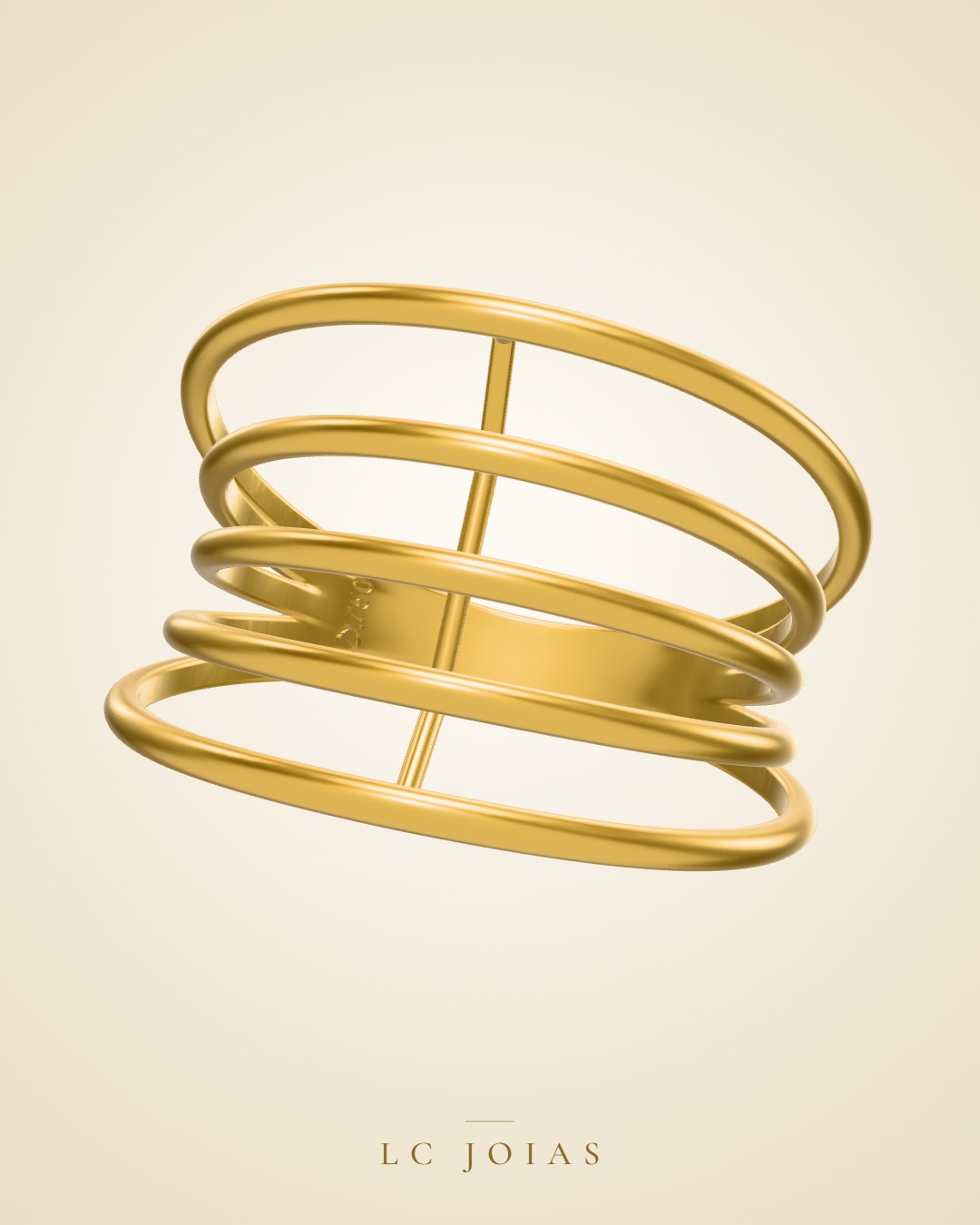 Anel 7922 an aro em ouro